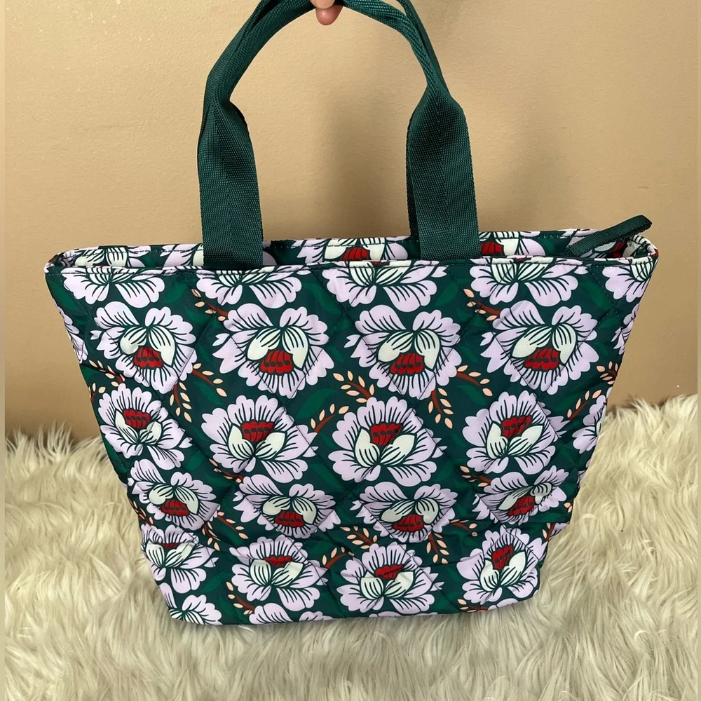 {Vera Bradley} Essential Large Backpack, Lunch Tote, & Tumbler in Lotus Sea Moss